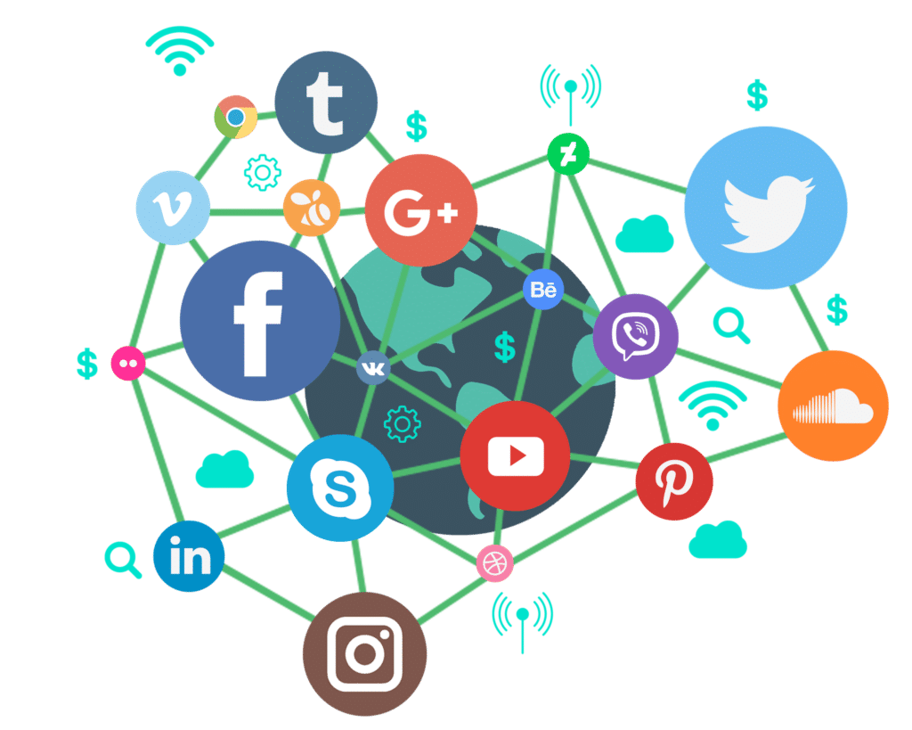 criação de sites redes sociais